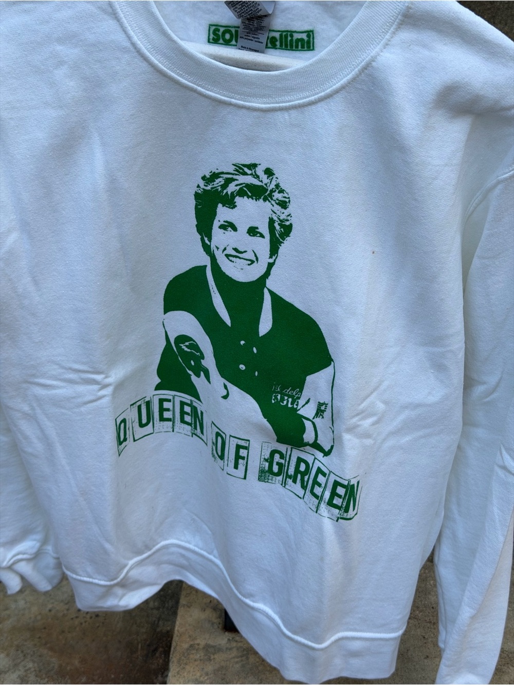Philadelphia Eagles Princess Diana “Queen of Green” Graphic Sweatshirt